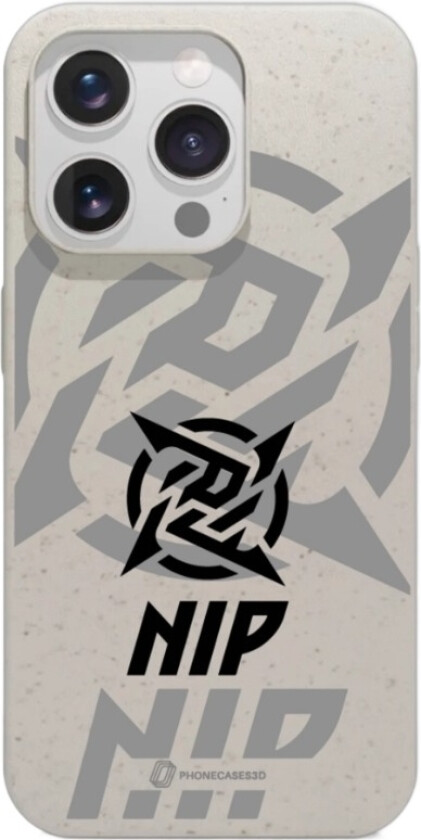 iPhone 16 Pro Ninjas in Pyjamas komposterbart deksel, hvit