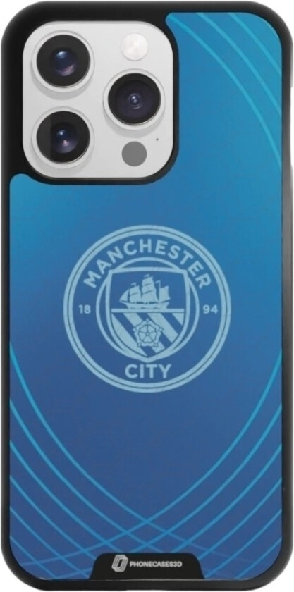 iPhone 16 Pro Man City 3D mobildeksel, svart