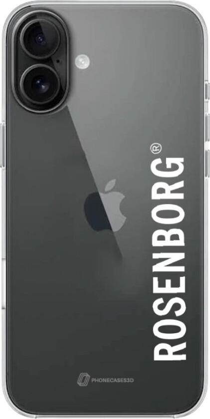 iPhone 16 Plus RBK Clear case -mobildeksel, svart