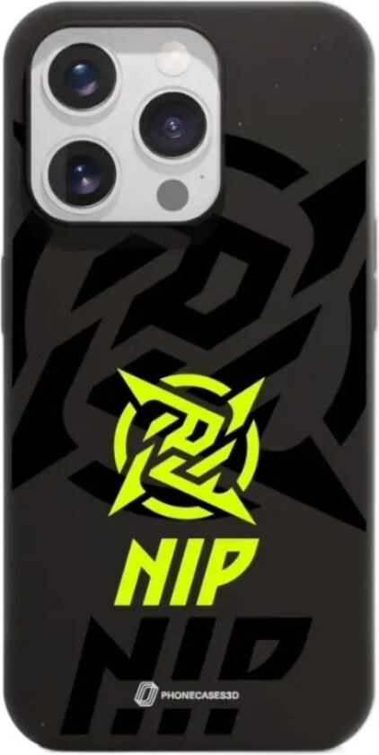 iPhone 16 Pro Ninjas in Pyjamas komposterbart deksel, svart