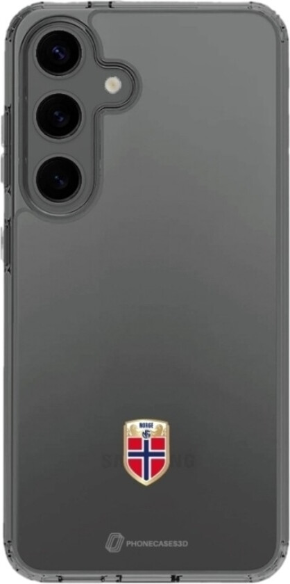 Samsung Galaxy S25+ Norges Fotballforbund Clear case -mobildeksel, svart