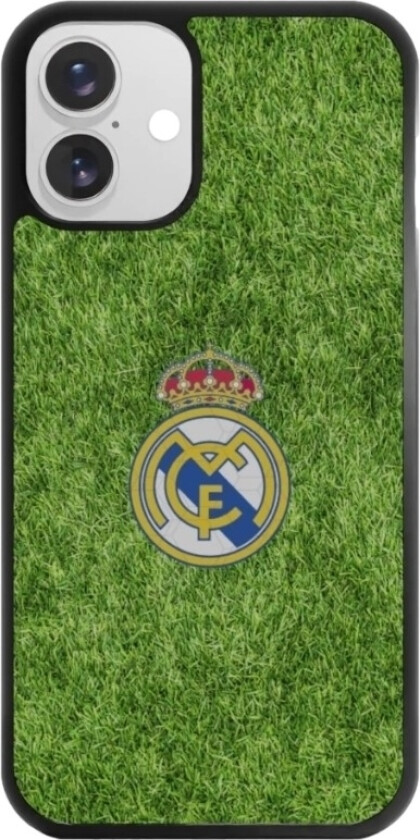 iPhone 16 Plus Real Madrid 3D mobildeksel, svart