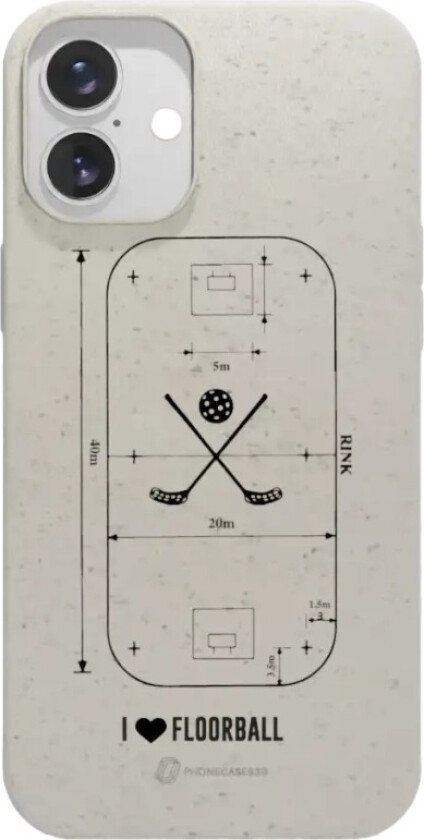 iPhone 16 Plus Pixbo IBK komposterbart deksel, hvit