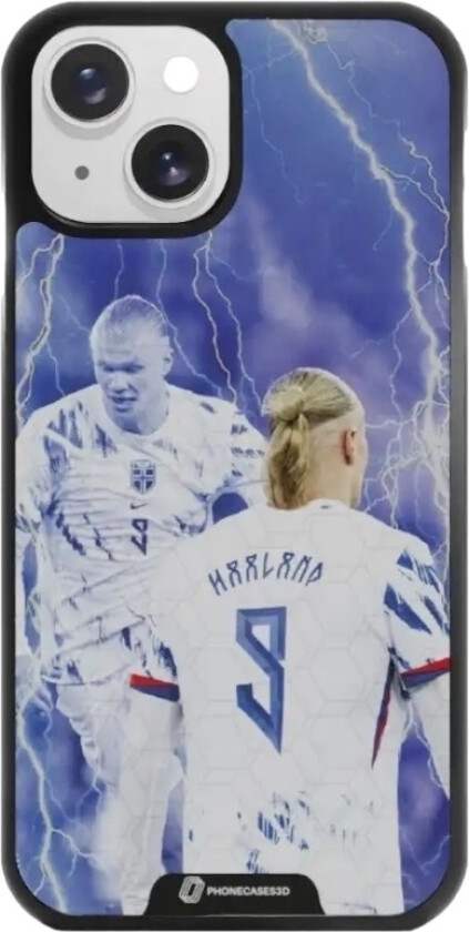 iPhone 15 Norges Fotballforbund 3D mobildeksel, svart