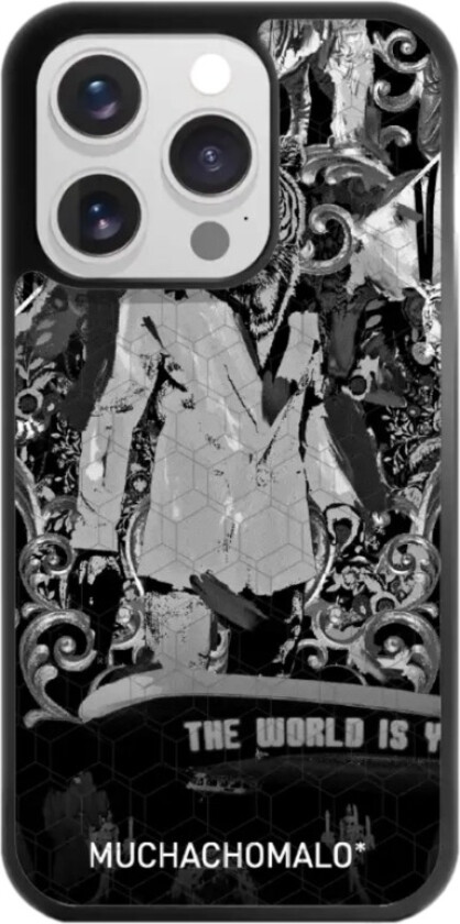 iPhone 15 Pro Muchacho Malo 3D mobildeksel, svart