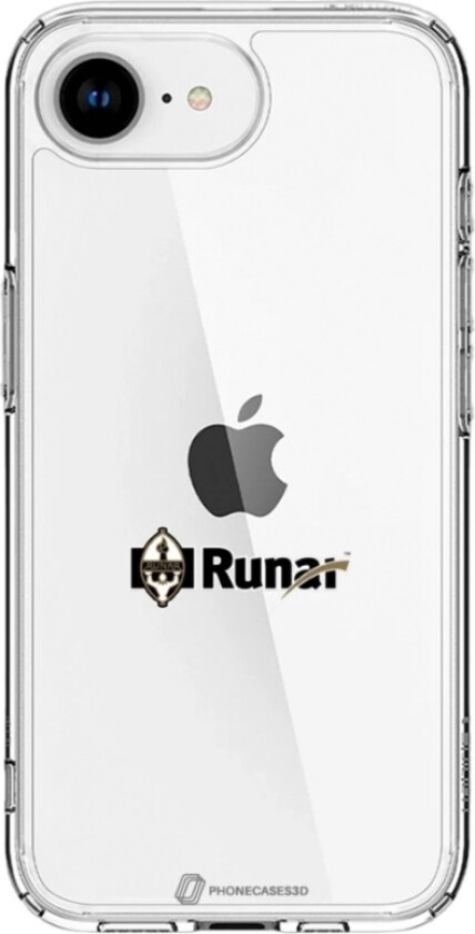 iPhone 16e IL Runar Clear case -mobildeksel, hvit