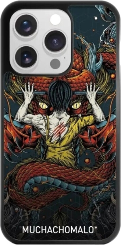 iPhone 15 Pro Muchacho Malo 3D mobildeksel, svart