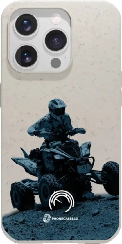 iPhone 15 Pro Norges Motorsportforbund komposterbart deksel, hvit