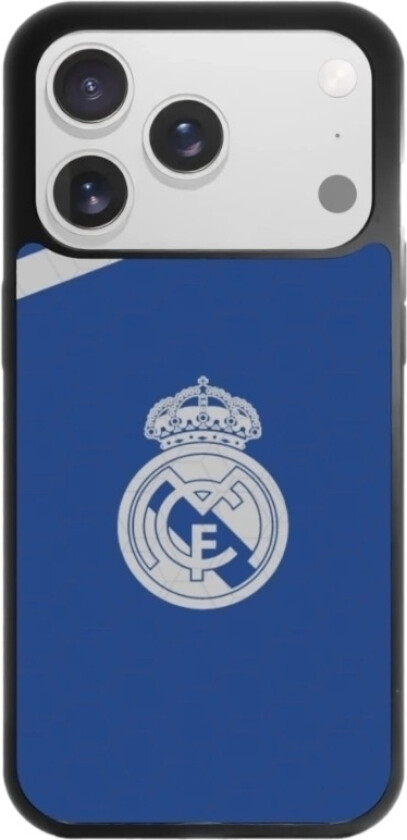 iPhone 17 Pro Max Real Madrid 3D mobildeksel, svart