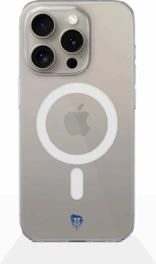 iPhone 16 Pro Sarpsborg 08 Clear case (MagSafe) -mobildeksel, hvit