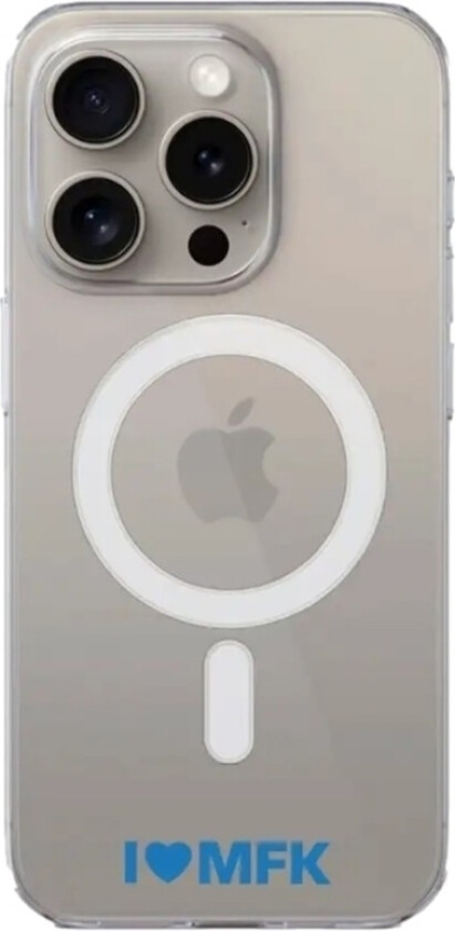 iPhone 15 Pro Molde FK Clear case (MagSafe) -mobildeksel, hvit