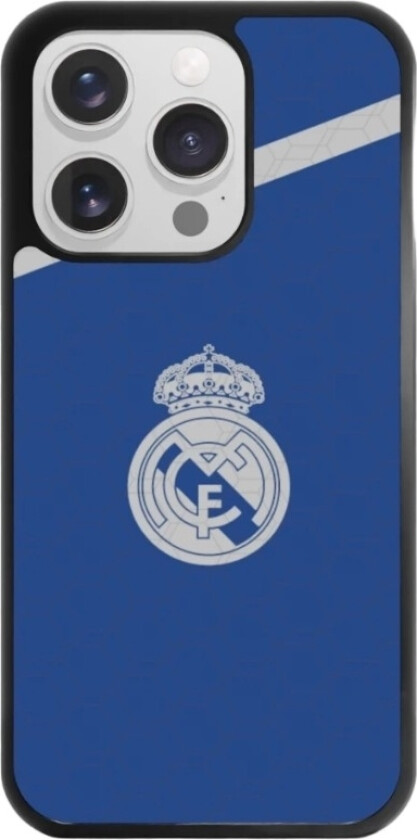 iPhone 15 Pro Real Madrid 3D mobildeksel, svart