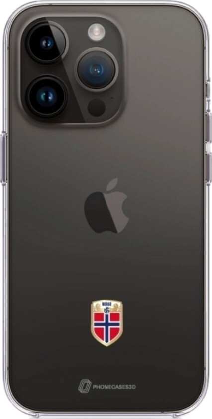 iPhone 14 Pro Norges Fotballforbund Clear case -mobildeksel, svart