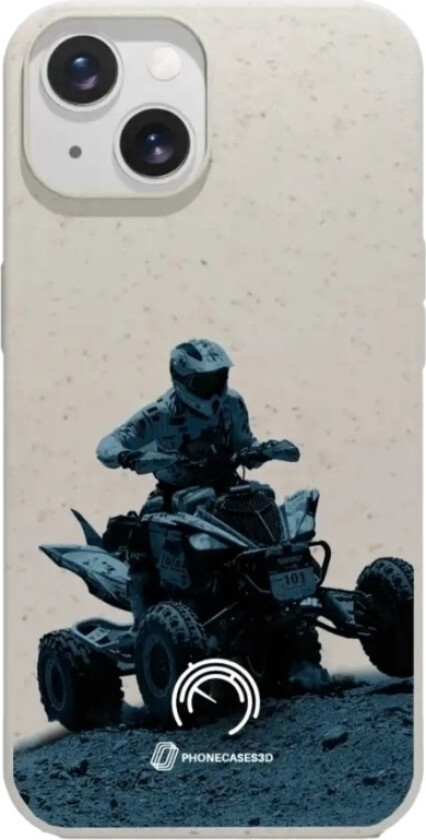 iPhone 15 Norges Motorsportforbund komposterbart deksel, hvit