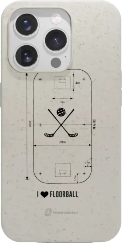 iPhone 15 Pro Pixbo IBK komposterbart deksel, hvit