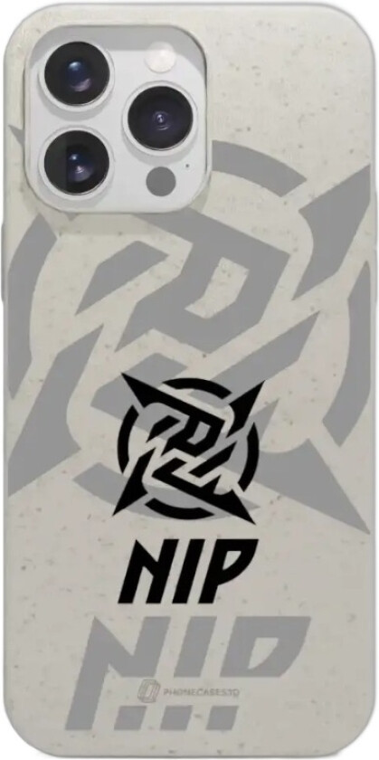 iPhone 16 Pro Max Ninjas in Pyjamas komposterbart deksel, hvit