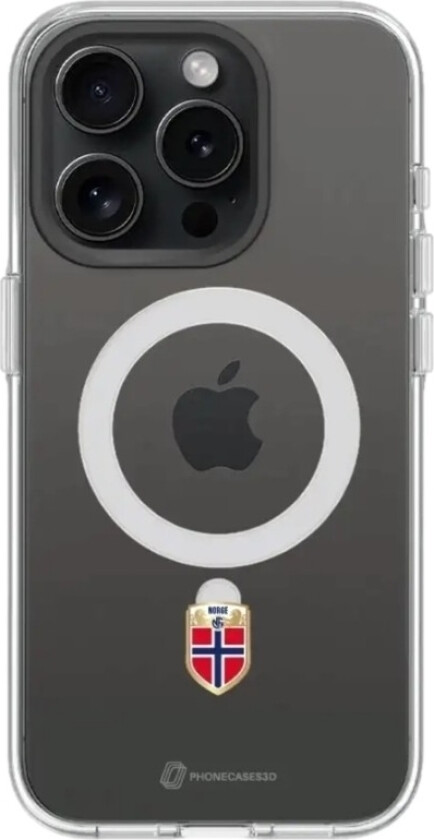 iPhone 16 Pro Max Norges Fotballforbund Clear case (MagSafe) -mobildeksel, svart