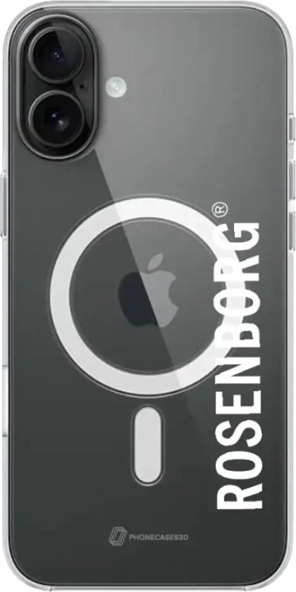 iPhone 16 Plus RBK Clear case (MagSafe) -mobildeksel, svart