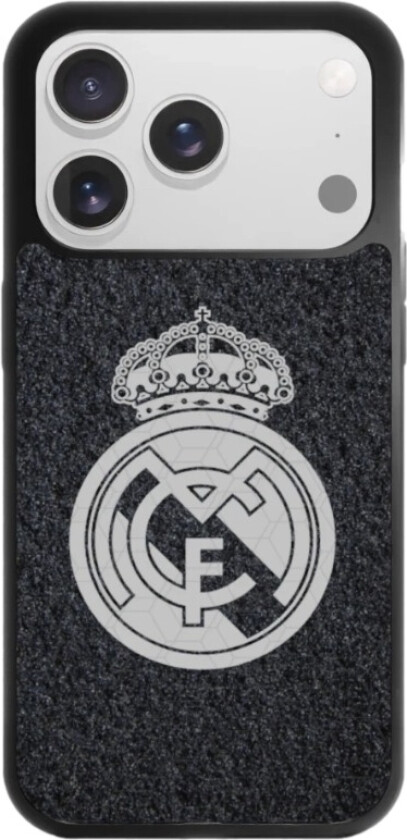 iPhone 17 Pro Max Real Madrid 3D mobildeksel, svart