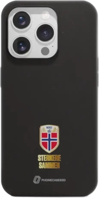 iPhone 15 Pro Norges Fotballforbund komposterbart deksel, svart