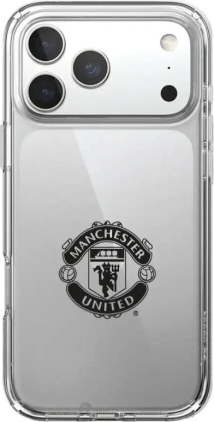 iPhone 17 Pro Max Manchester United FC Clear case -mobildeksel, hvit