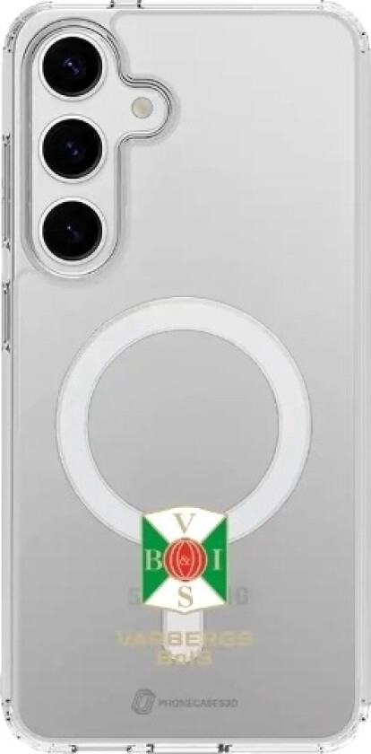 Samsung Galaxy S25+ Varbergs BoIS Clear case (MagSafe) -mobildeksel, hvit