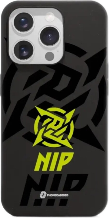 iPhone 15 Pro Ninjas in Pyjamas komposterbart deksel, svart