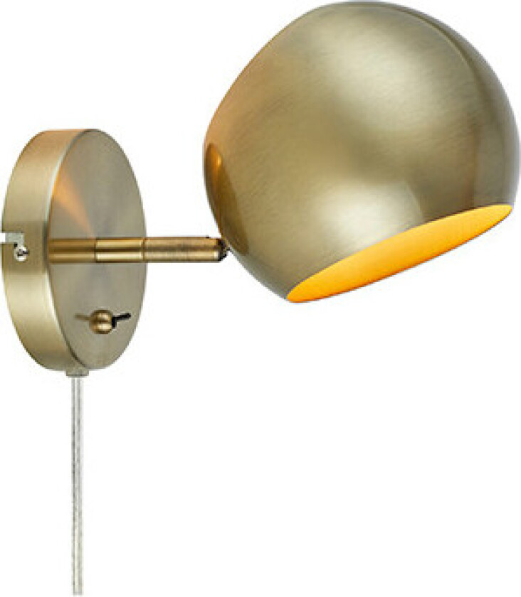 - Edgar 1 Vegglampe Antique Brass