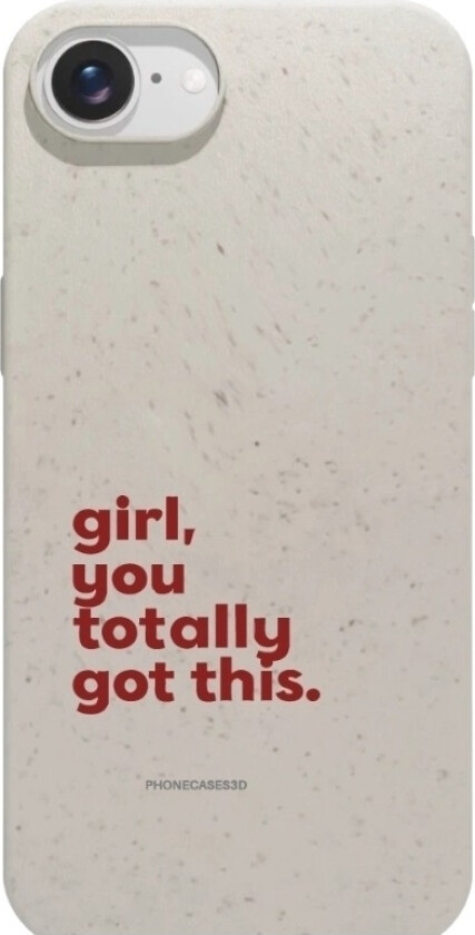 iPhone 16e Martine Halvorsen komposterbart deksel, hvit
