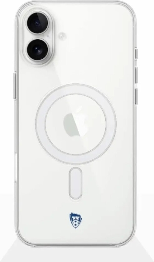 iPhone 16 Plus Sarpsborg 08 Clear case (MagSafe) -mobildeksel, hvit