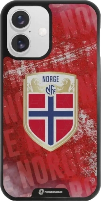 iPhone 16 Norges Fotballforbund 3D mobildeksel, svart