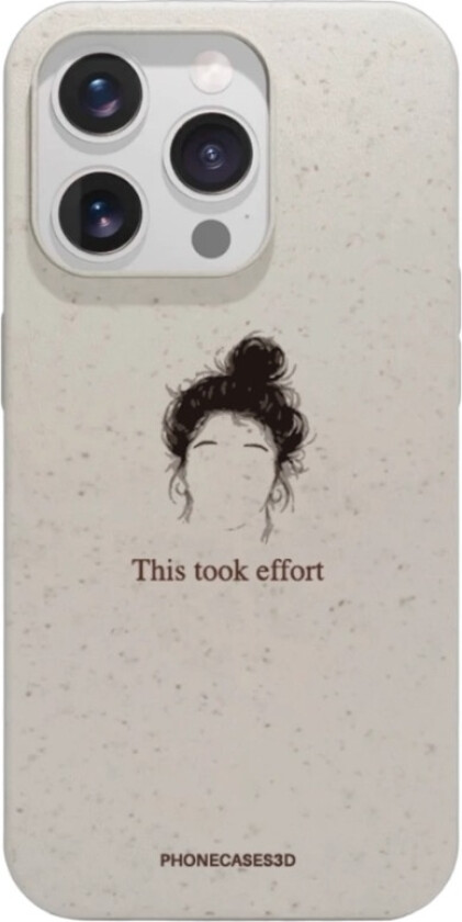 iPhone 15 Pro Marit Bakkli komposterbart deksel, hvit