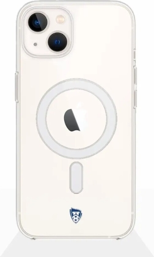 iPhone 14 Sarpsborg 08 Clear case (MagSafe) -mobildeksel, hvit