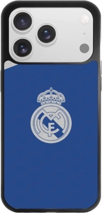 iPhone 17 Pro Real Madrid 3D mobildeksel, svart
