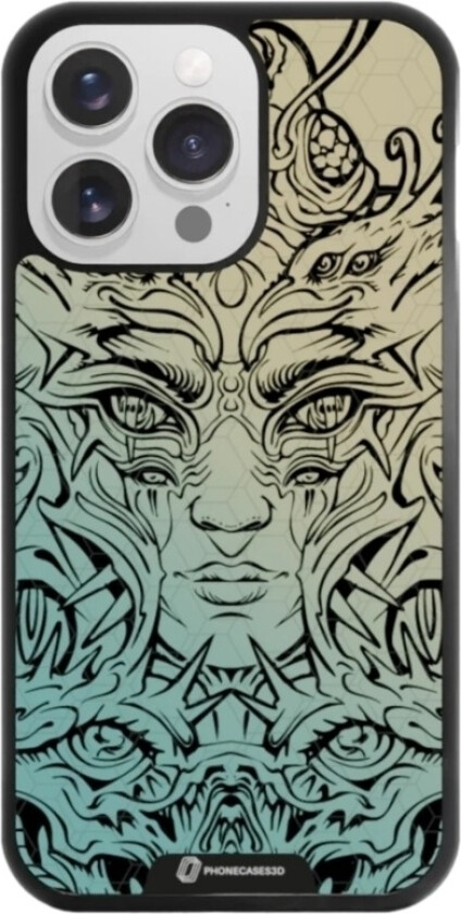 iPhone 13 Pro Urban Pixel 3D mobildeksel, svart
