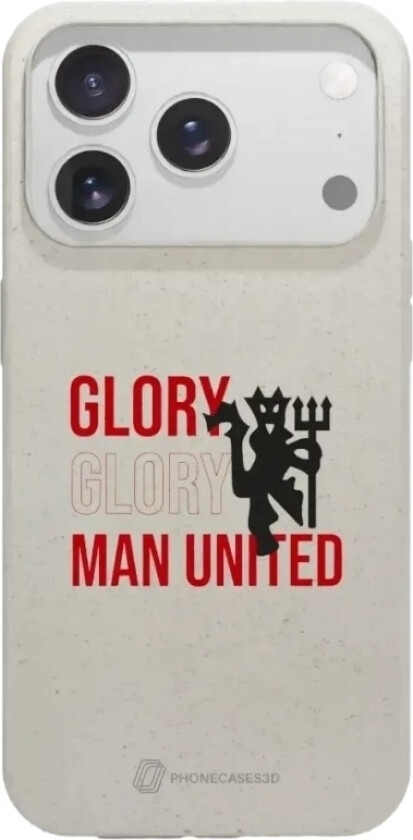 iPhone 17 Pro Max Manchester United FC komposterbart deksel, hvit