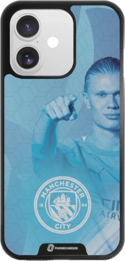 iPhone 17 Man City 3D mobildeksel, svart