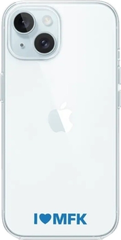 iPhone 15 Molde FK Clear case -mobildeksel, hvit
