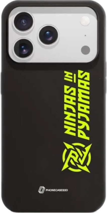 iPhone 17 Pro Ninjas in Pyjamas komposterbart deksel, svart