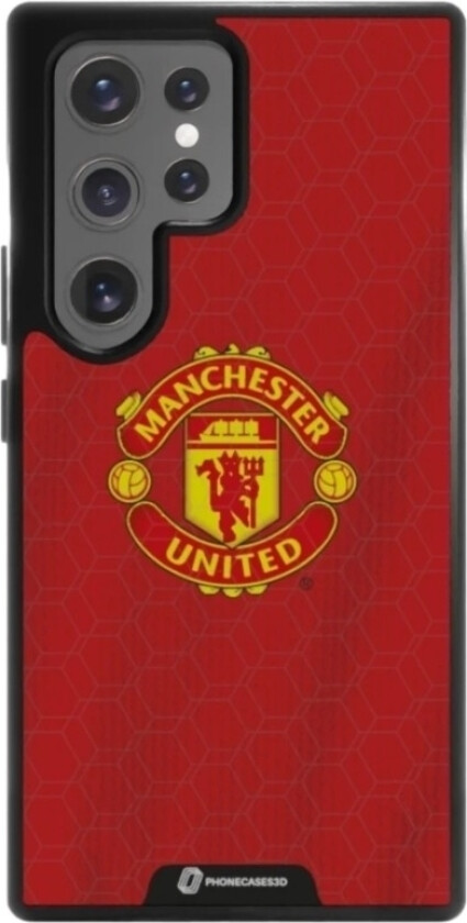 Samsung Galaxy S25 Ultra Manchester United FC 3D mobildeksel, svart