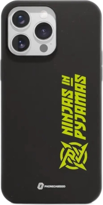 iPhone 16 Pro Max Ninjas in Pyjamas komposterbart deksel, svart