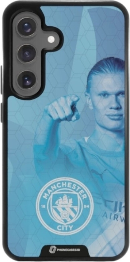 Samsung Galaxy S25 Man City 3D mobildeksel, svart