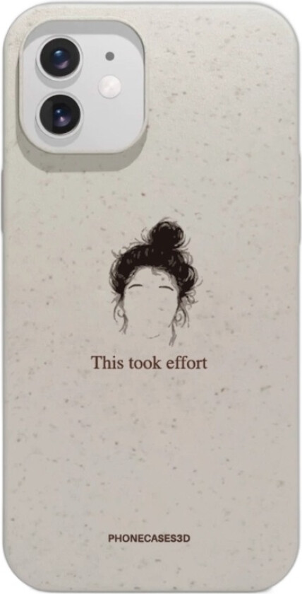 iPhone 12 Marit Bakkli komposterbart deksel, hvit