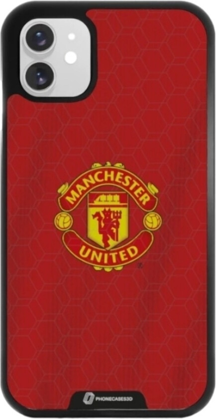 iPhone 11 Manchester United FC 3D mobildeksel, svart