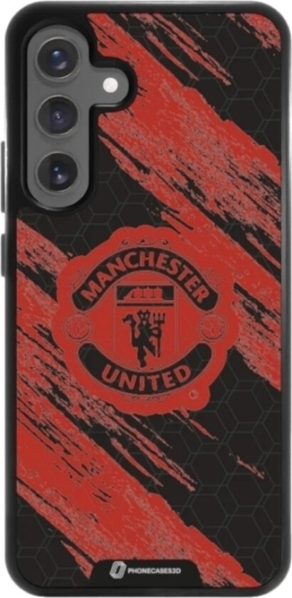 Samsung Galaxy S25+ Manchester United FC 3D mobildeksel, svart