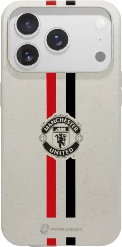 iPhone 17 Pro Max Manchester United FC komposterbart deksel, hvit
