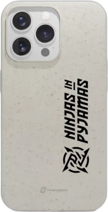 iPhone 13 Pro Ninjas in Pyjamas komposterbart deksel, hvit