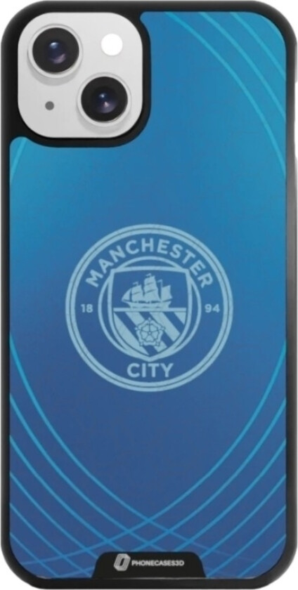 iPhone 13 Man City 3D mobildeksel, svart