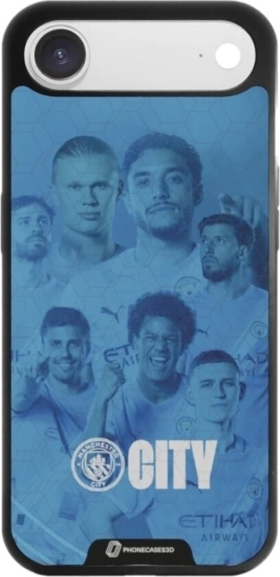 iPhone Air Man City 3D mobildeksel, svart