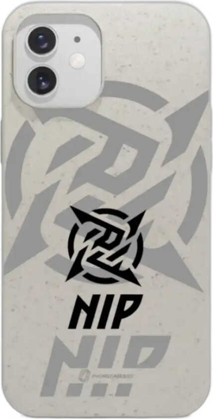 iPhone 12 Ninjas in Pyjamas komposterbart deksel, hvit